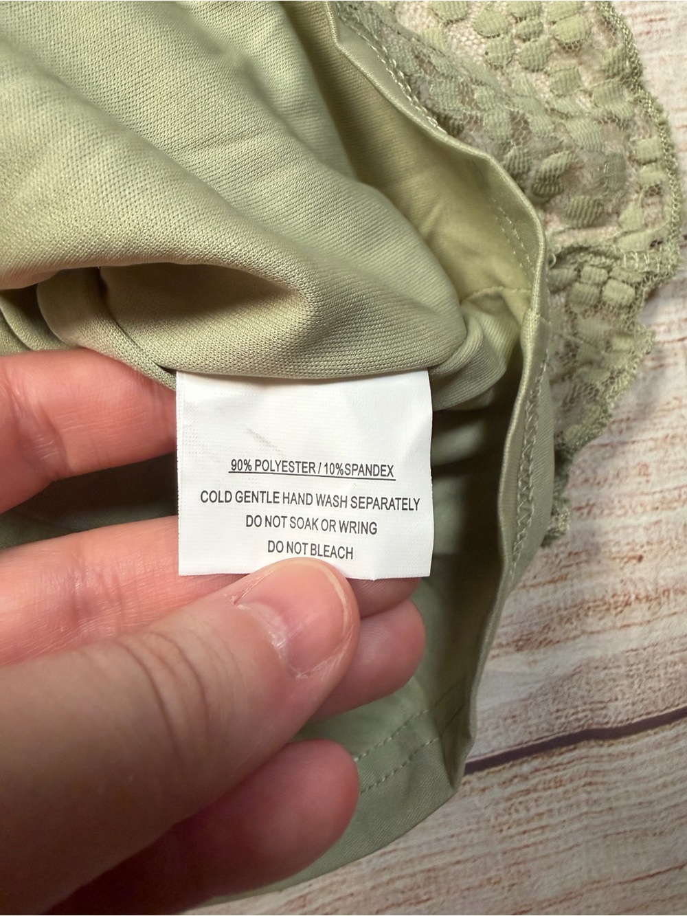 NWT‎ Selfie Leslie Olive Green Ruched Square Neck Lace Sheer Sleeve Mini Dress - Picture 7 of 13